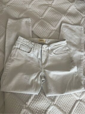 L'AGENCE White Straight Leg Jeans